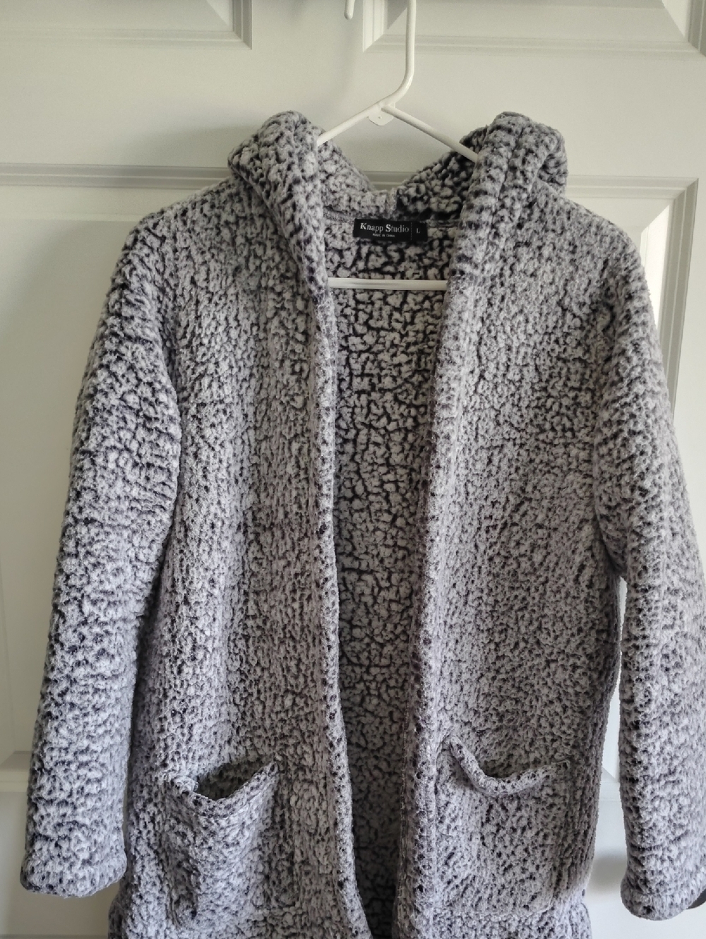 Knapp Studio Gray Sherpa Hoodie Coatigan